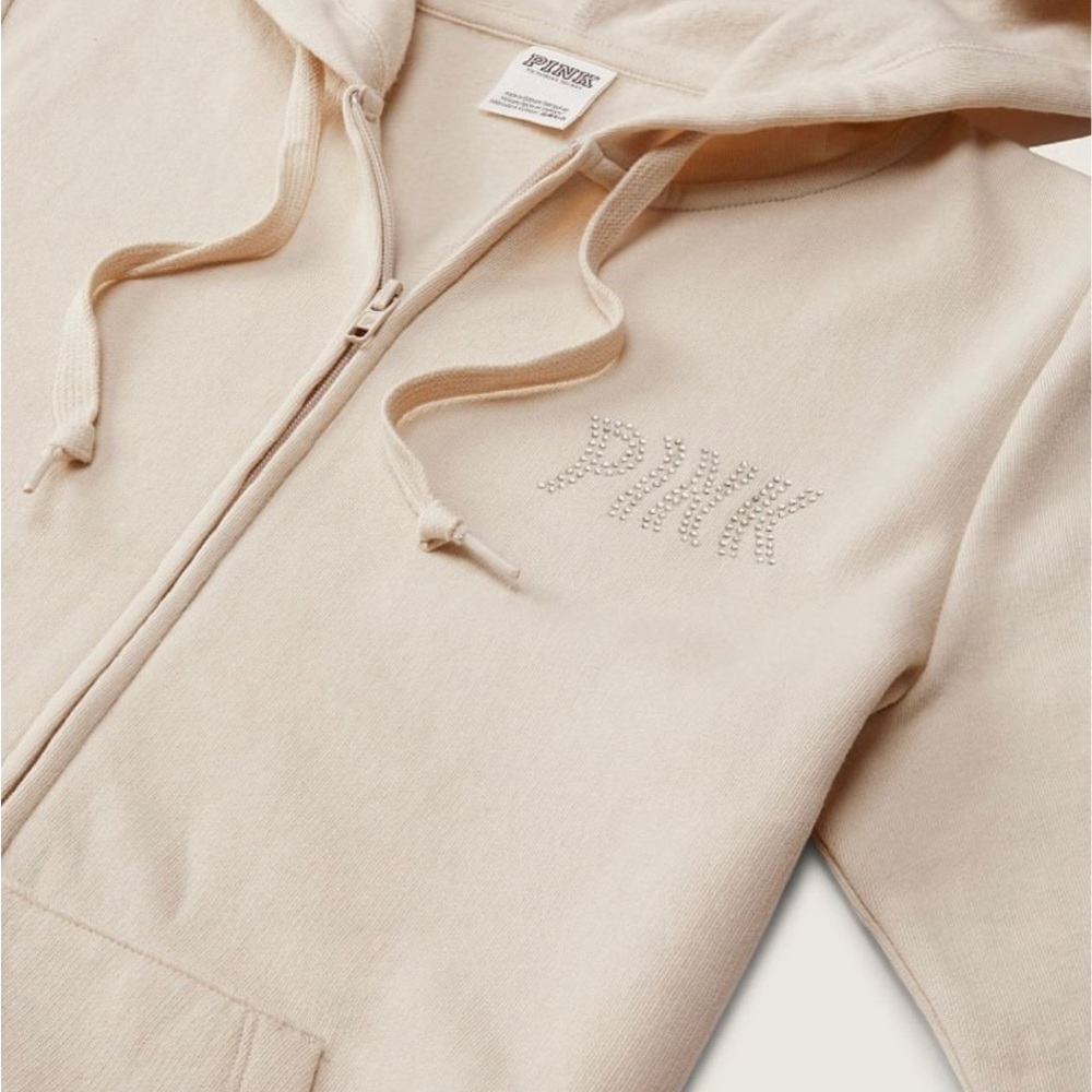 Victoria's Secret PINK Cream color Hoodie NWT